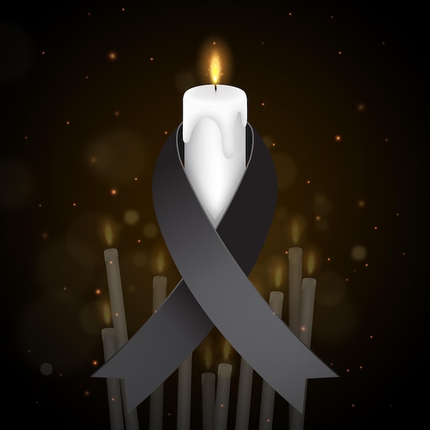 Free Vector mourning for the victims