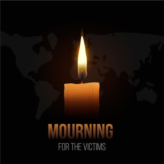 Mourning for the victims