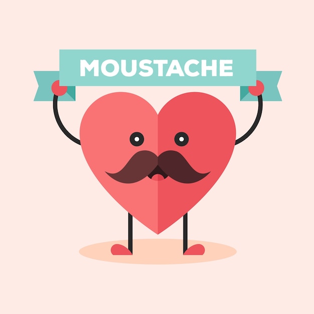 Movember heart design