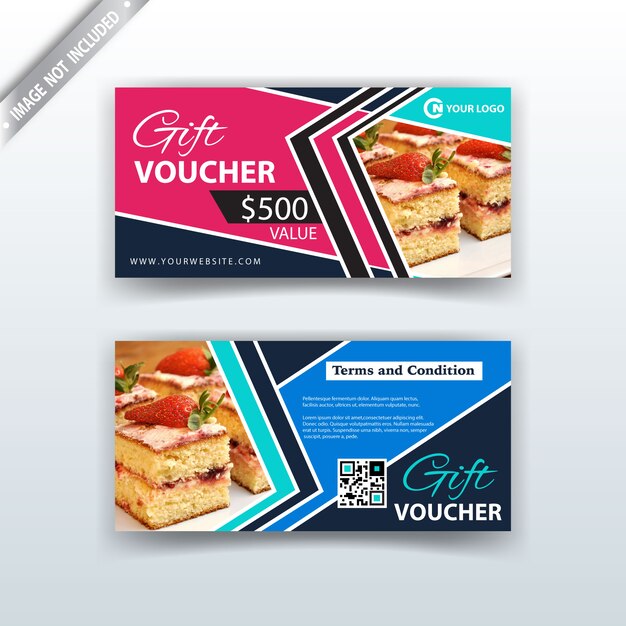 multi color gift voucher