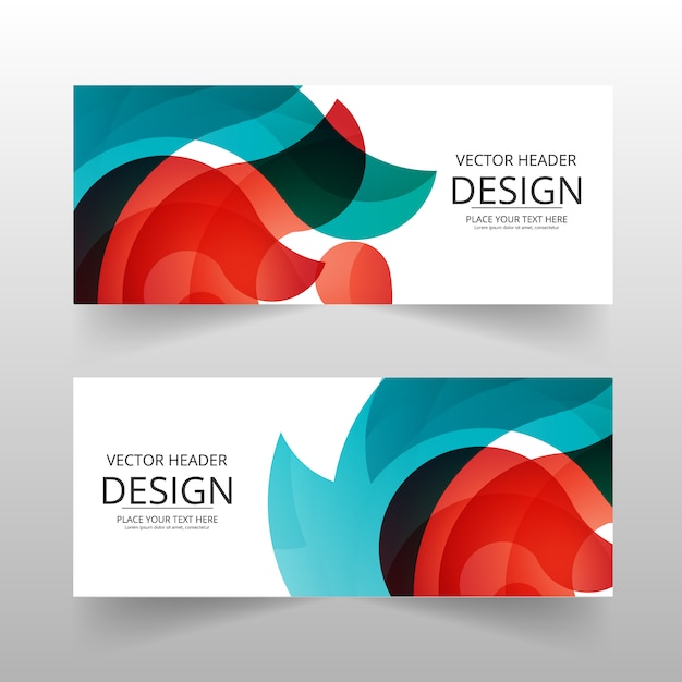 Multicolor abstract banner 