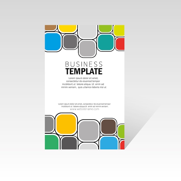 Multicolor business template