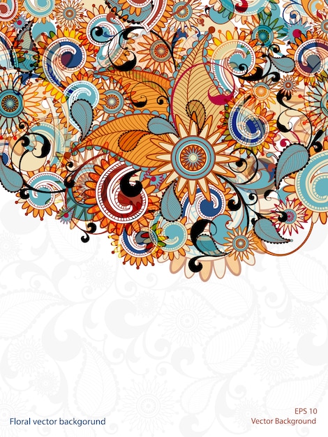 Free Vector multicolor floral background