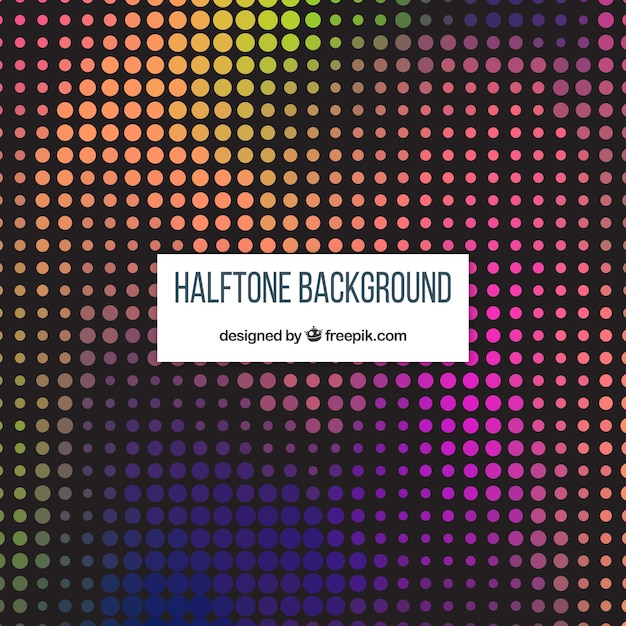 Multicolor halftone background