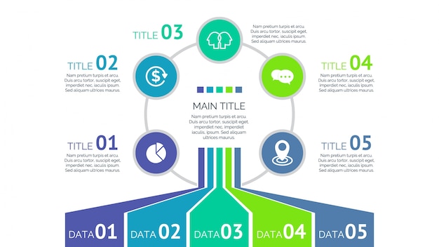 Multicolor infographic design