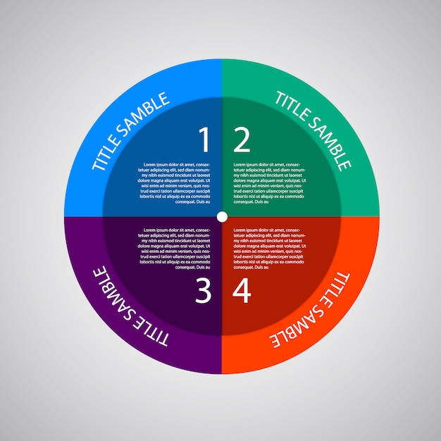 Multicolor infographic template with options