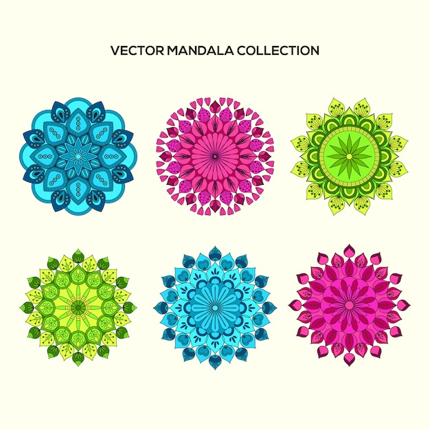 Multicolor mandala collectio