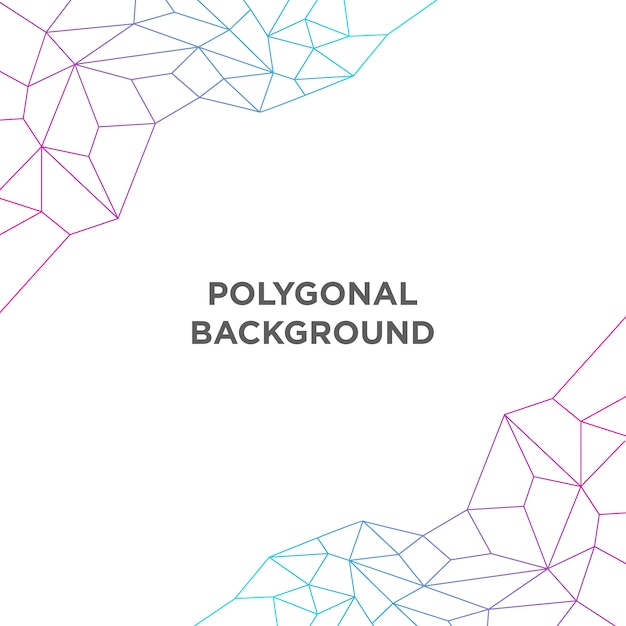 Multicolor polygonal background