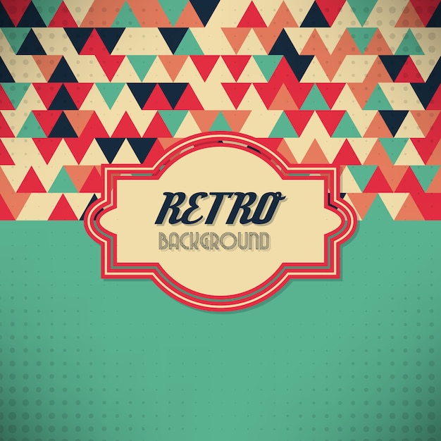 Free Vector multicolor retro background design