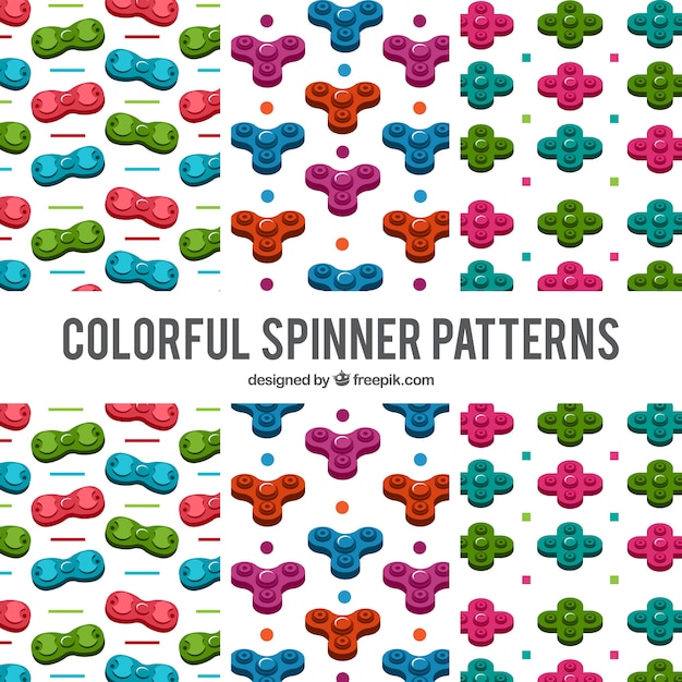 Free Vector multicolor spinner pattern background