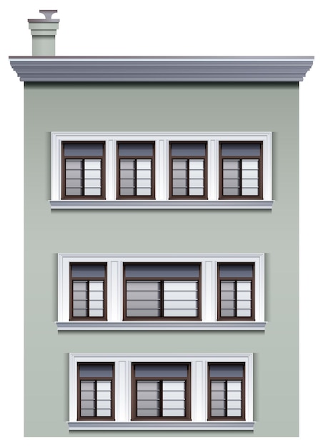 Free Vector a multistory building