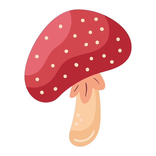 Free vector mushroom autumn icon