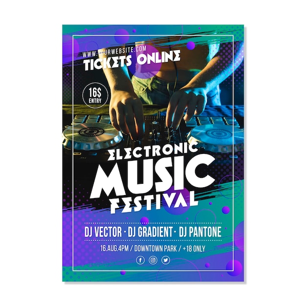 Music event poster 2021