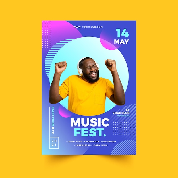 Music event poster 2021