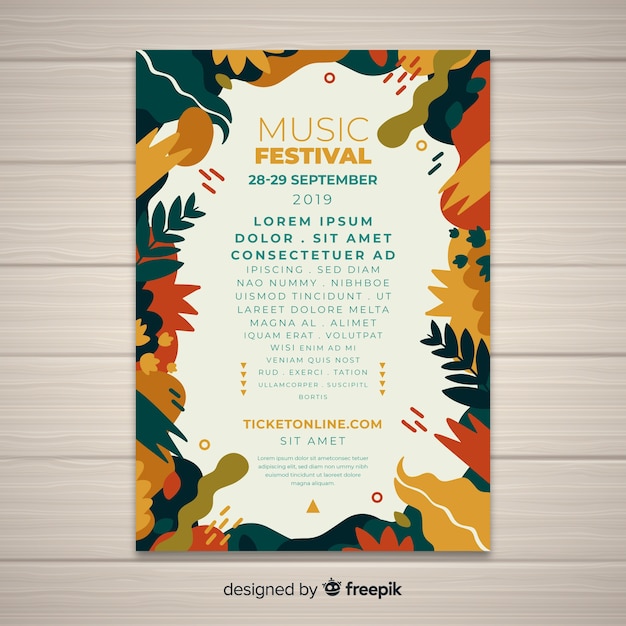 Music festival flyer