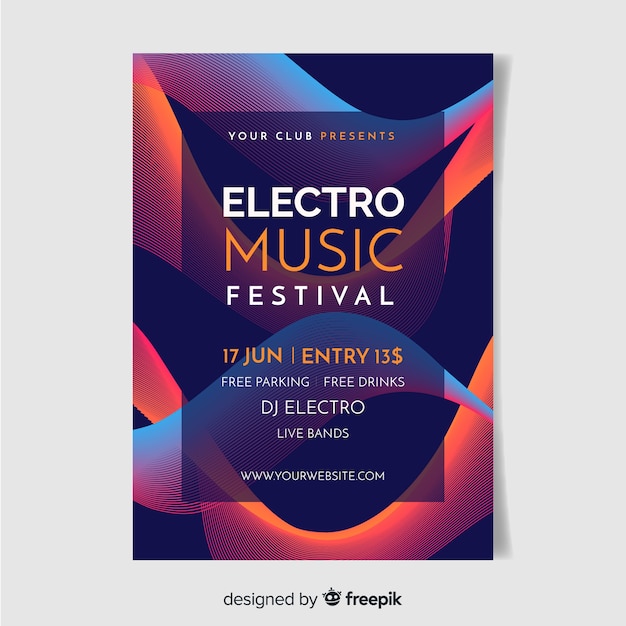 Music festival flyer