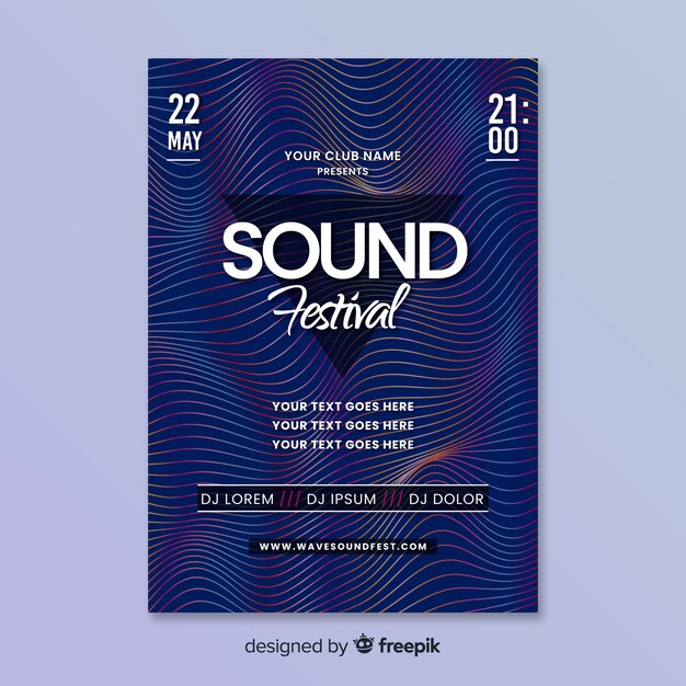 Music festival flyer