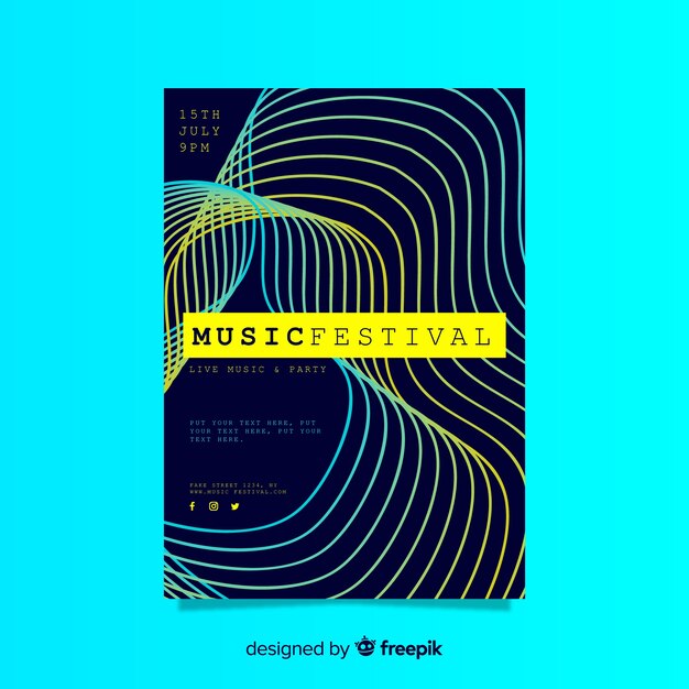 Music festival flyer