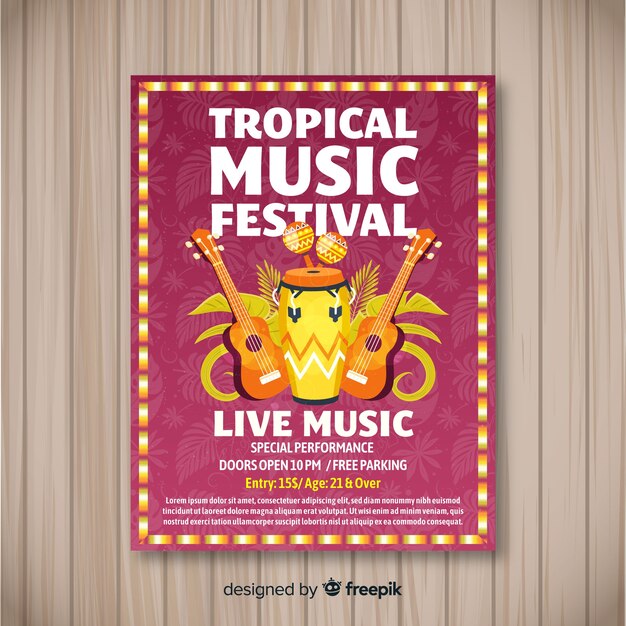 Music festival poster