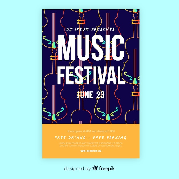 Music festival poster