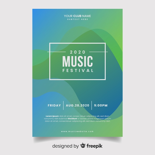 Music festival poster