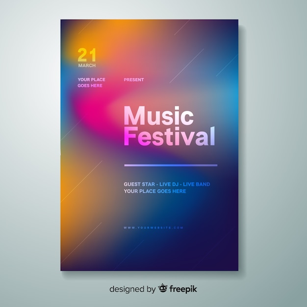 Music festival poster