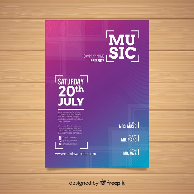 Music festival poster