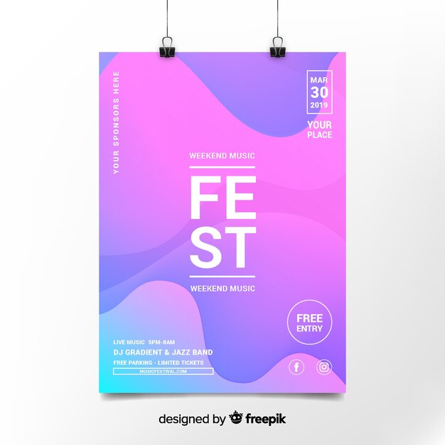 Music festival poster