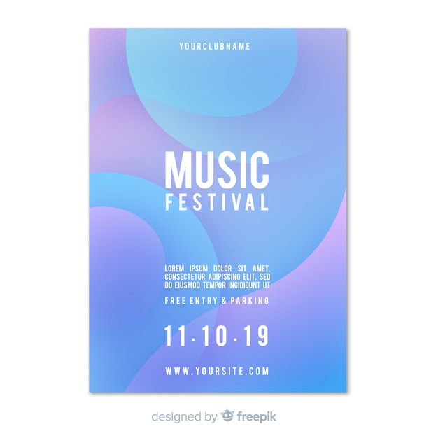 Music festival poster