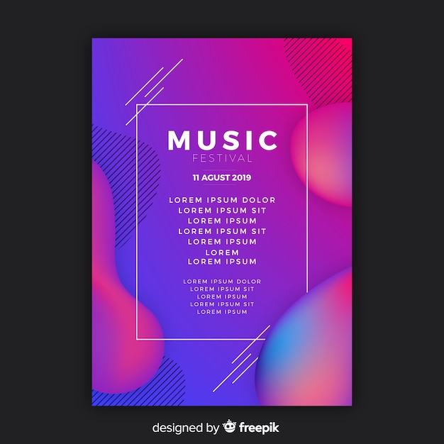 Music festival poster