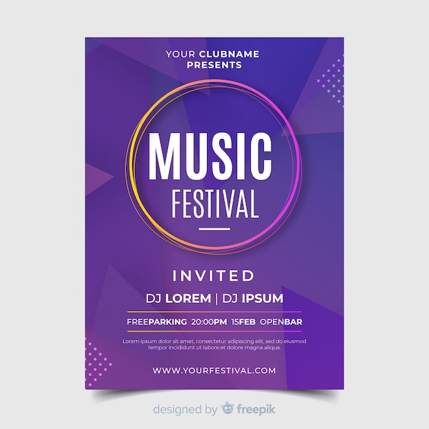 Music festival poster