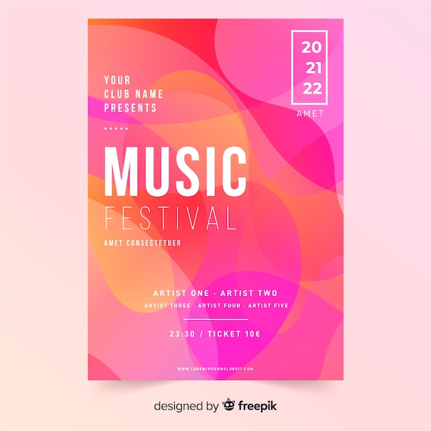 Music festival poster