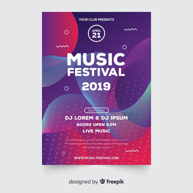 Music festival poster