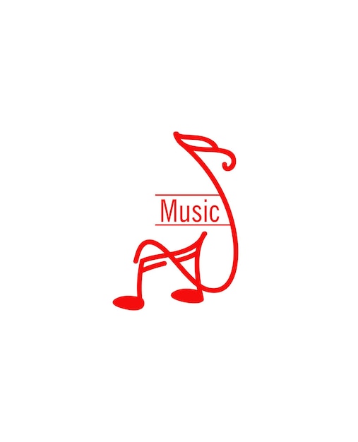 Music Logo Vector Template.