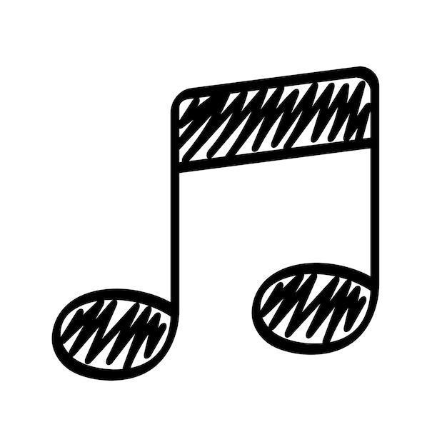 Music Note Sketchy Style