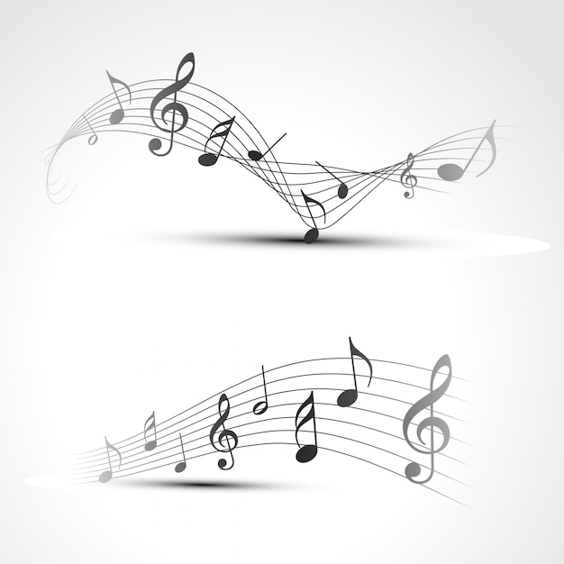 Free Vector music notes illustration 