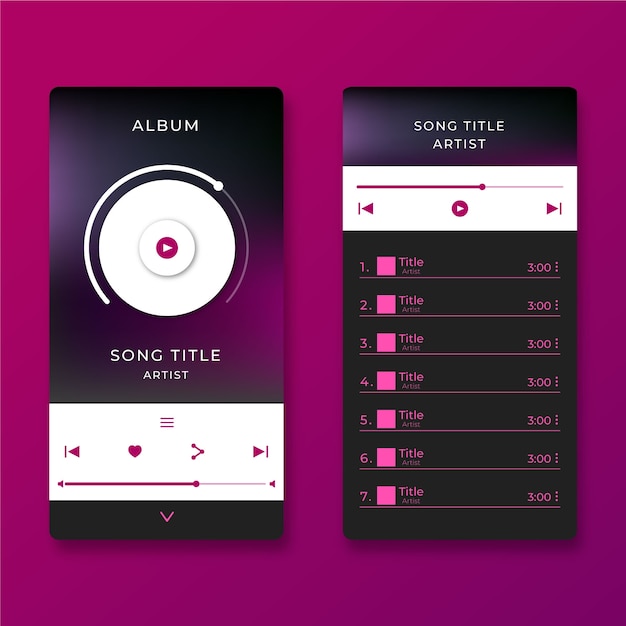 Music player app concept