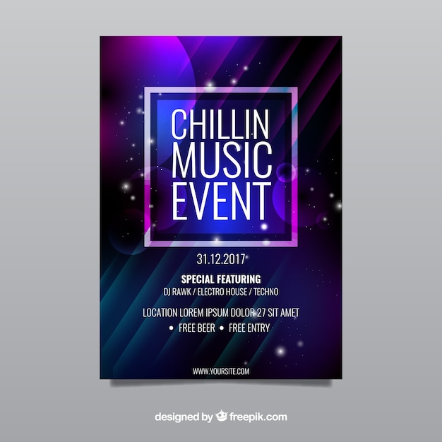 Music poster template