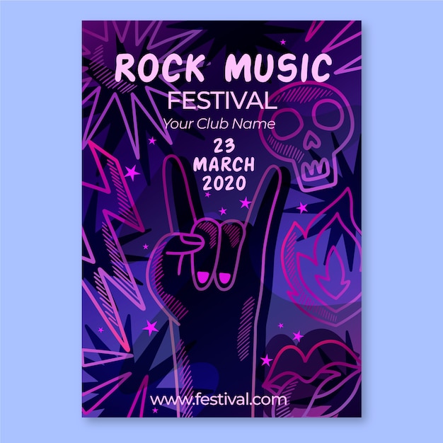 Music poster template