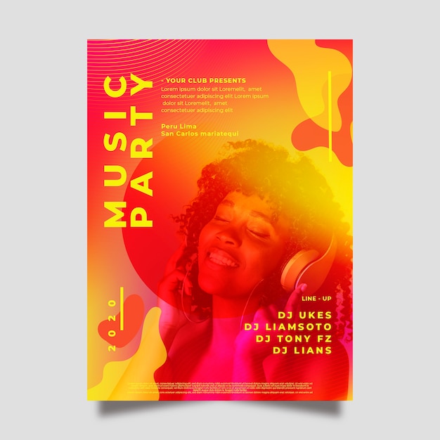 Music poster template