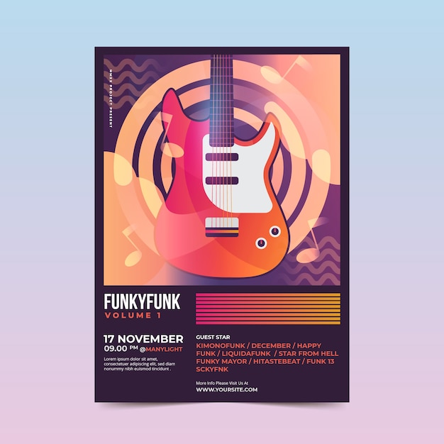 Music poster template