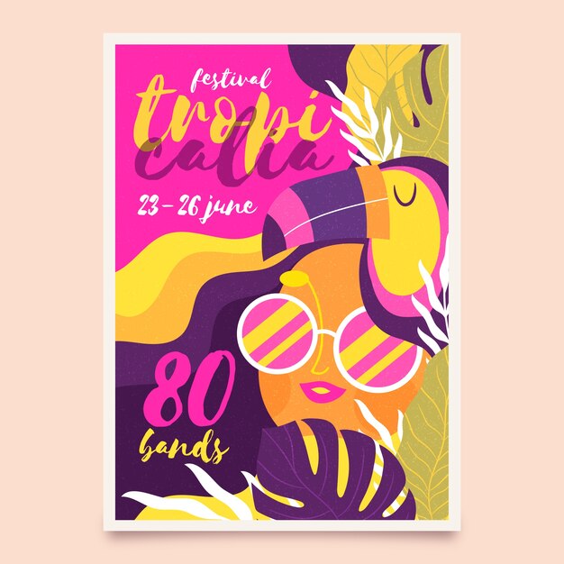 Music poster template