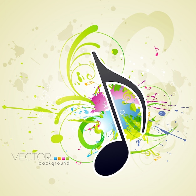 Free Vector music style background