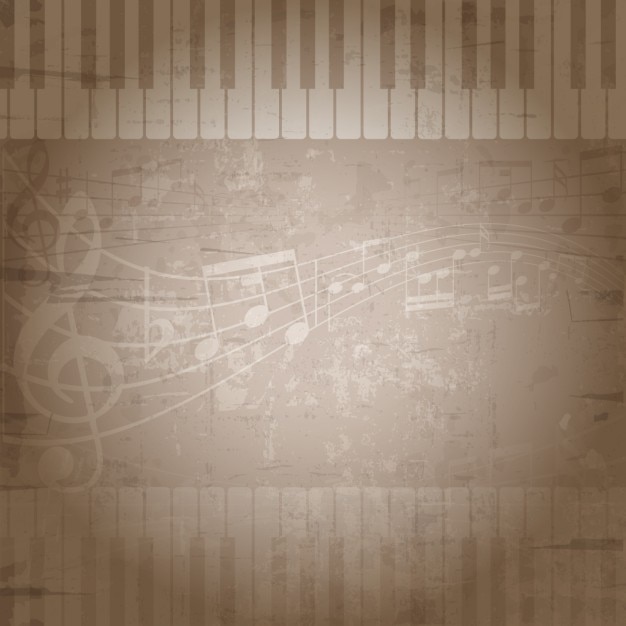 Free Vector musical grunge background