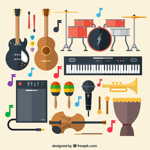 Free Vector musical instruments