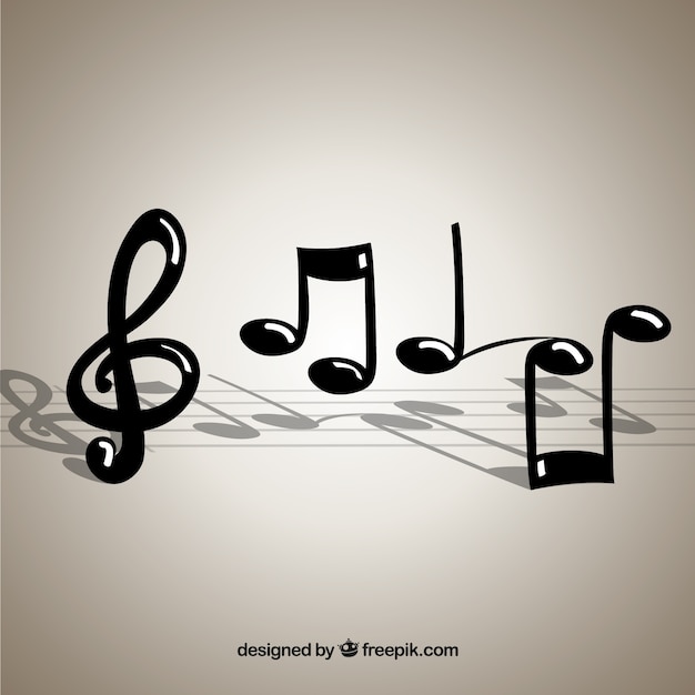 Musical notes background