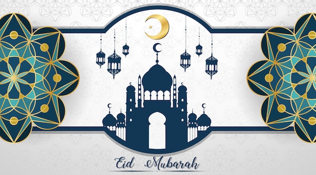 Muslim festival Eid Mubarak background