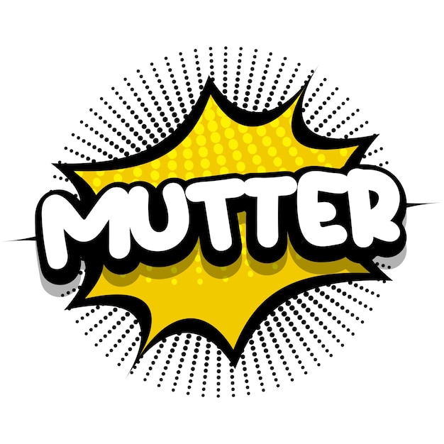 Free Vector mutter comic book explosion bubble vector illustration