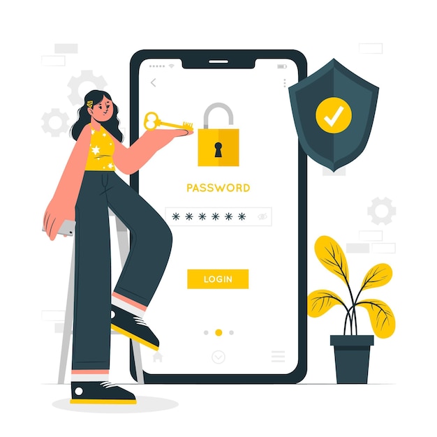 My password concept illustration