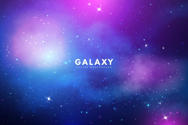 Mysterious galaxy background with purple tones